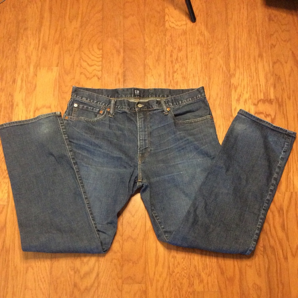 Gap Denim Straight Leg Blue Jean Size 38x32